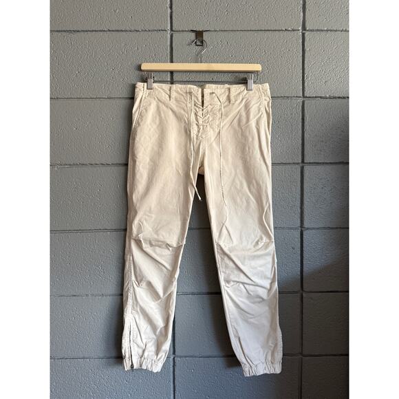 Women's Nili Lotan Lace Up French Military Cotton Lace Up Jogger Capri Size 6 - Picture 1 of 3
